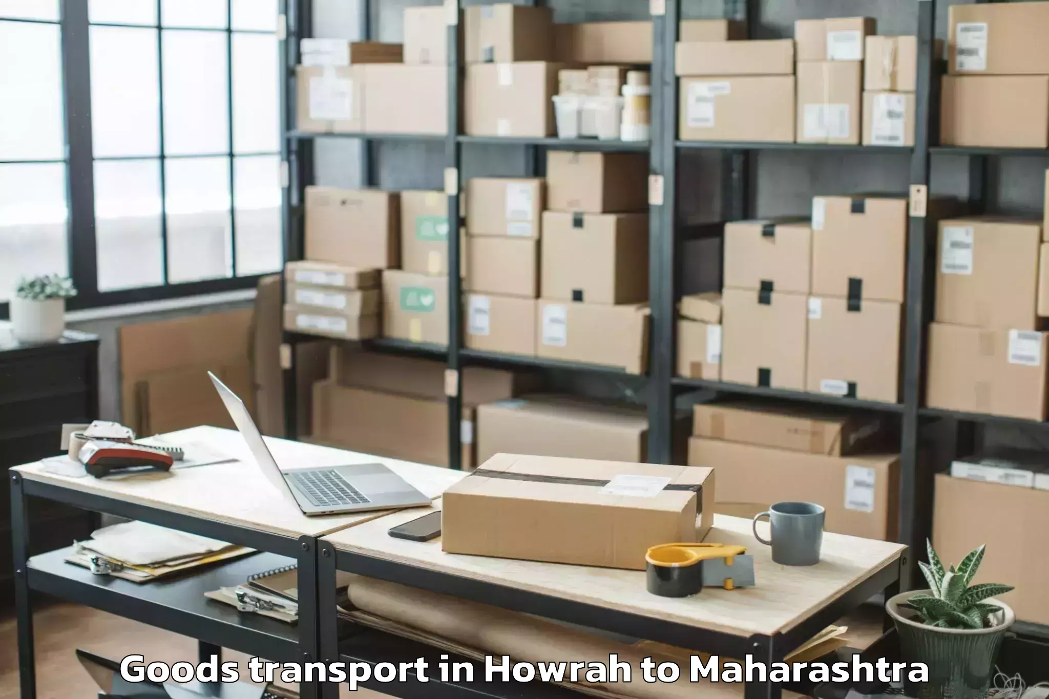 Book Howrah to Washi Goods Transport Online